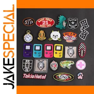 Cartoon-Themed Iron-On Patch Collection