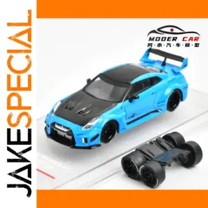 Blue CM 1:64 Diecast Racing Car Model