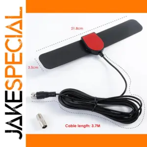 Black and Red Indoor HDTV Antenna
