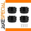 Black Aluminum Support Feet for Audio Equipment
