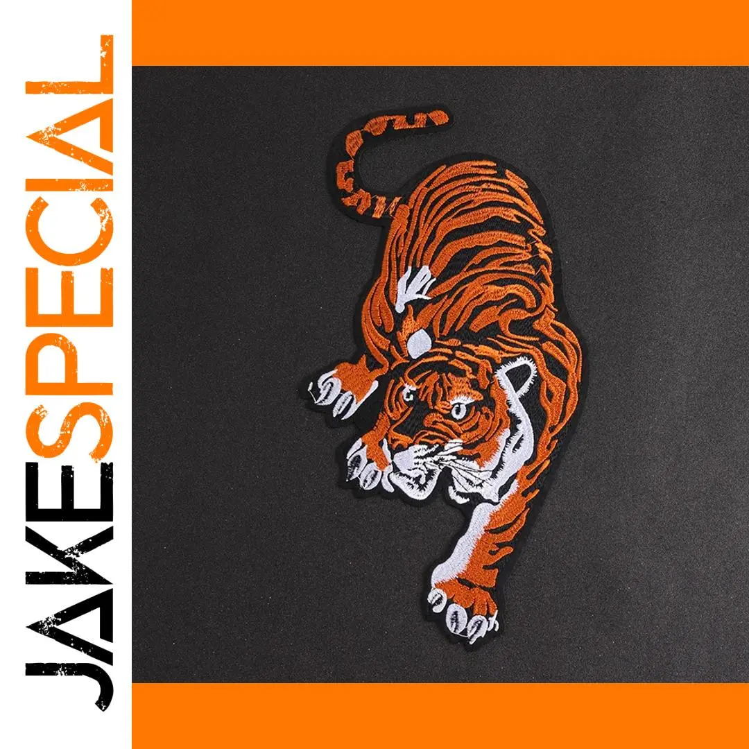 Mountain Tiger Embroidered Patch 34x17.5 cm 1 Mountain Tiger Embroidered Patch 34x17.5 cm