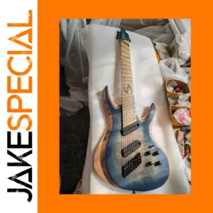 Custom 8-String Fanned Electric Guitar