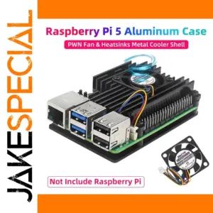 Raspberry Pi 5 Aluminum Cooling Case