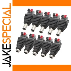 5.5x2.1mm DC Power Connector Kit for Low-Voltage Devices
