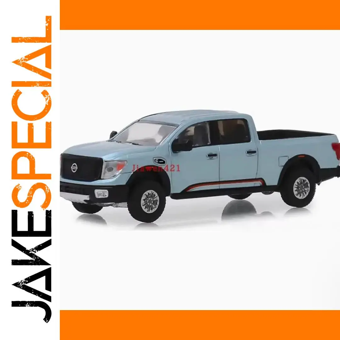 Blue Nissan Pickup Diecast Model 1:64 Scale 1 Blue Nissan Pickup Diecast Model 1:64 Scale