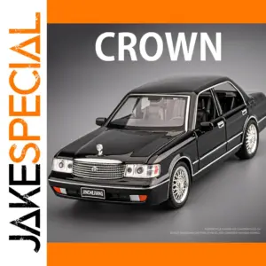 Black Toyota Crown Miniature Car Model 1:32 Scale