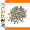 Chrome Guitar Pickguard Screw Set (50 pcs)