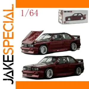 BMW M3 E30 1/64 Diecast Model with Openable Hood