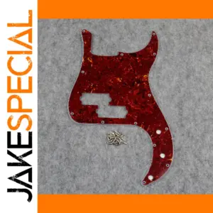 Red Tortoise Shell P-Bass Pickguard for 13-Hole Models