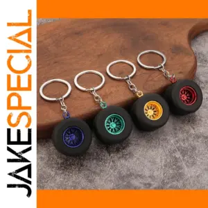 Vibrant Car Tire Keychain Model K6312