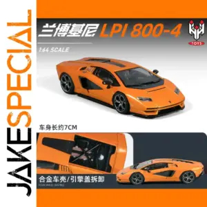 Vibrant Orange Lamborghini Countach LP800-4 Model