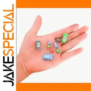 Vibrant Miniature Trash Can Set for HO Models