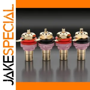 Professional Gold-Plated RCA Female Socket for Audio