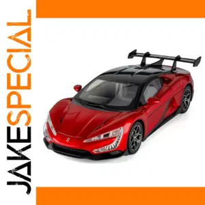 1:24 Scale Red Alloy Sports Car Model
