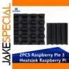 Dual Aluminum Heatsinks for Raspberry Pi Model