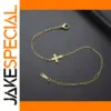 Stainless Steel Vintage Cross Bracelet for Women