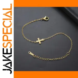 Stainless Steel Vintage Cross Bracelet for Women
