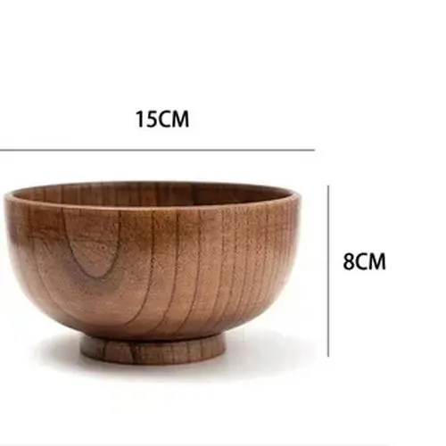 Japanese-Style Wooden Bowls Collection 7 Japanese-Style Wooden Bowls Collection - Image 7