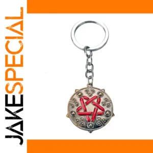 Vintage Yennefer Rune Medallion Keychain