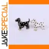 Spotted Puppy Enamel Brooch for Jackets