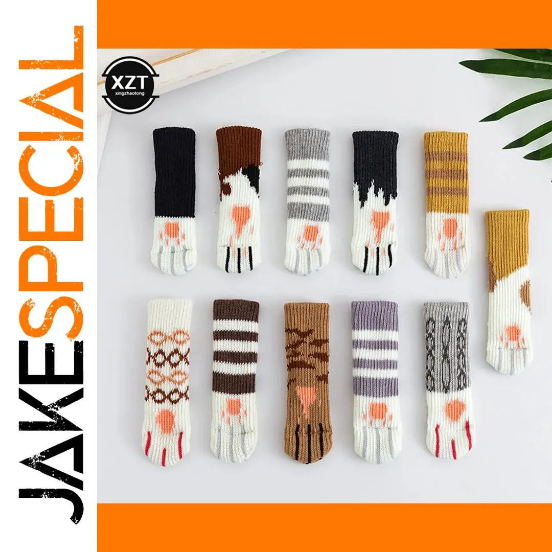 Colorful Knit Cat Face Socks Set of 10 1 Colorful Knit Cat Face Socks Set of 10