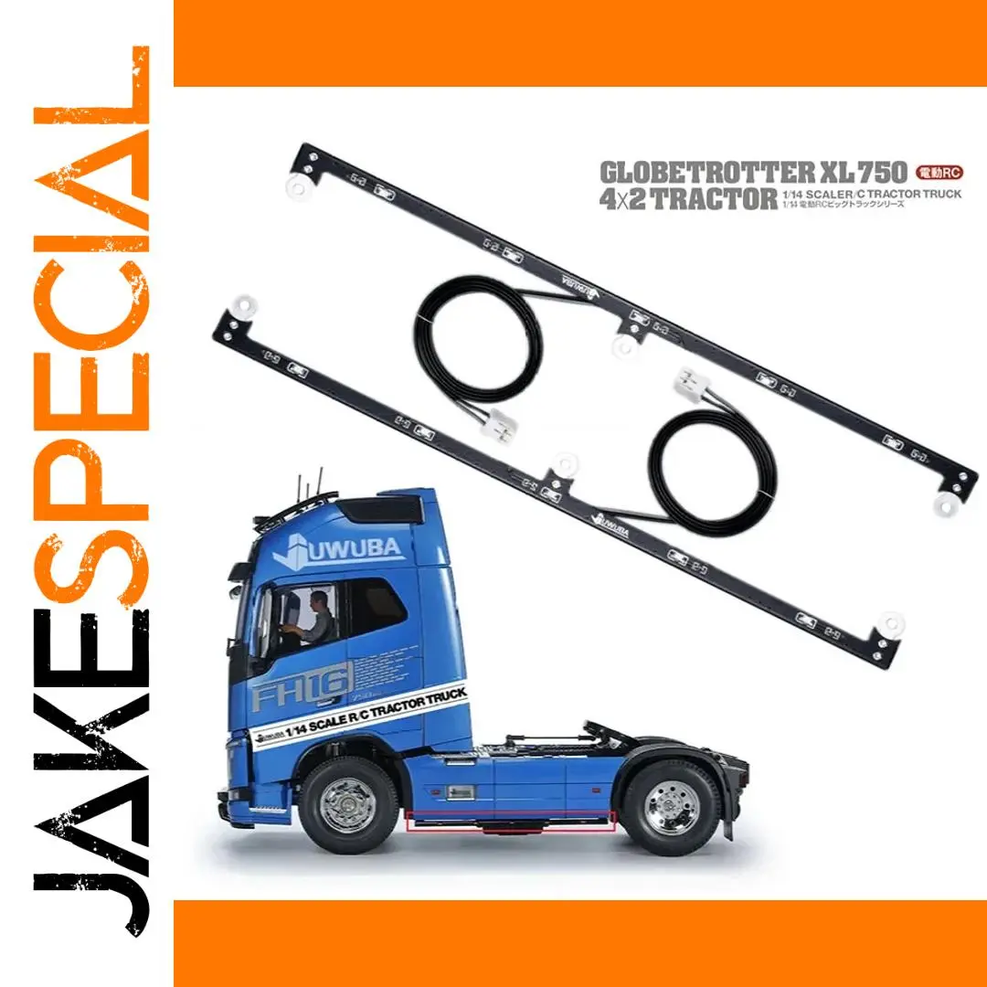 1:14 Scale LED Side Skirt Lights for Tamiya FH16XL 750 1 1:14 Scale LED Side Skirt Lights for Tamiya FH16XL 750