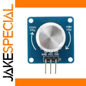Blue Rotary Potentiometer Module for Microcontrollers