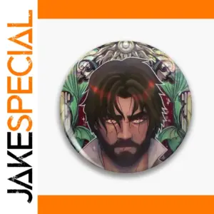 Vibrant Fantasy Character Lapel Pin 75mm