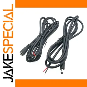 2m DC Power Cable 18AWG 48V Support