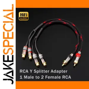 High-Quality RCA Y Audio Splitter Cable