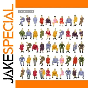 50 Colorful O Scale Passenger Figures Set