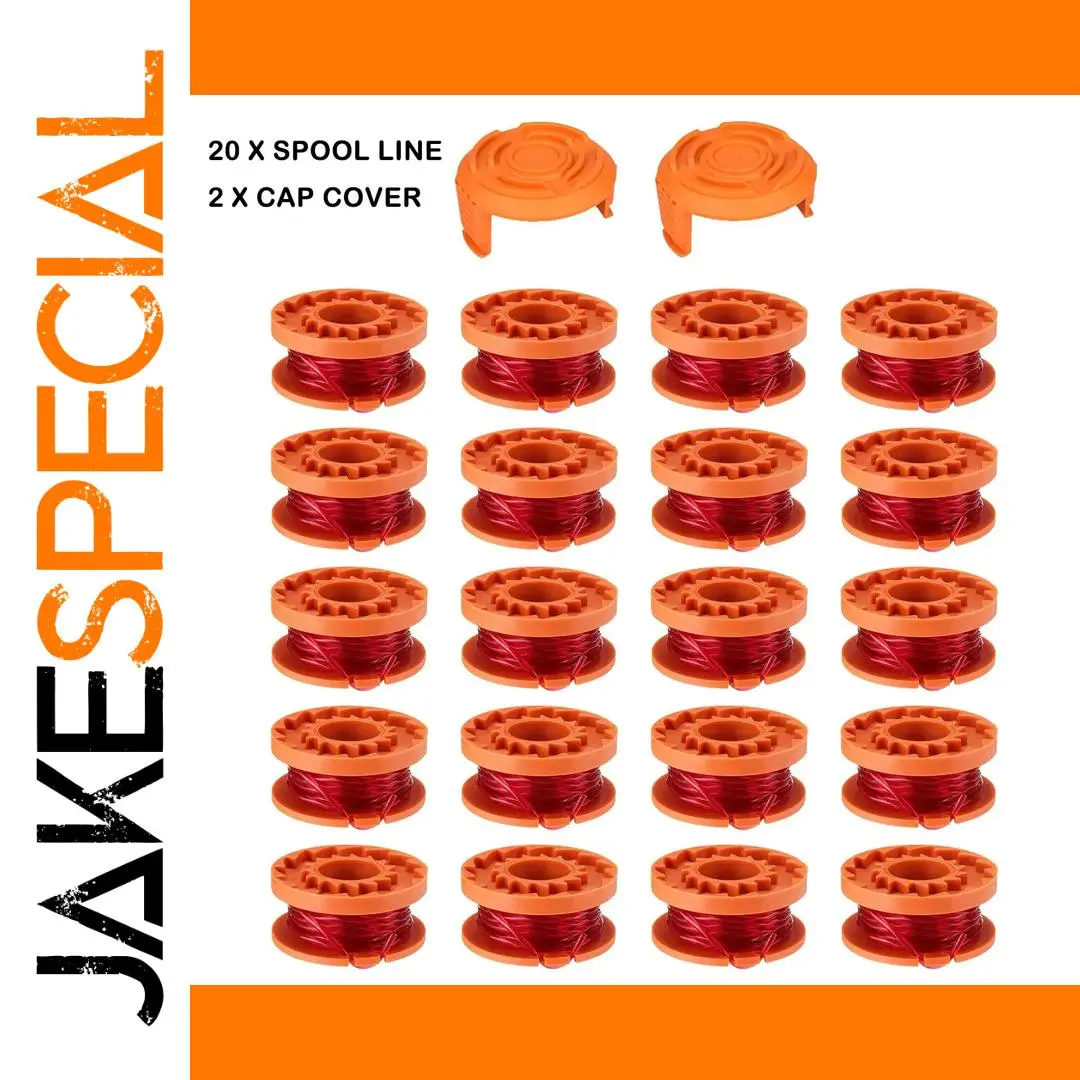 Vibrant Orange Worx Trimmer Spool Set 1 Vibrant Orange Worx Trimmer Spool Set