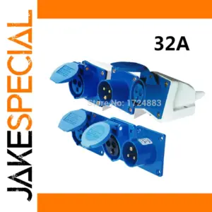 32A Waterproof Industrial Power Socket Set