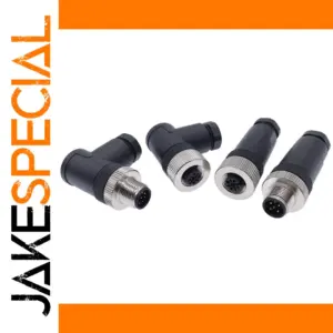 Waterproof M12 Sensor Connector - 3/4/5/8-Pin