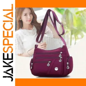 Vibrant Purple Crossbody Bag for Women