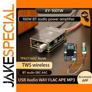 Compact TWS Bluetooth Audio Amplifier Board 100W