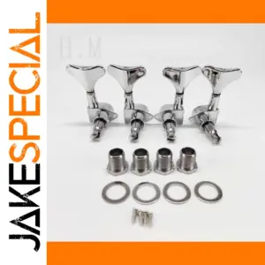 Fishtail Bass Tuning Peg Set 4-Piece Glossy Finish