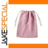 Pink Cotton Drawstring Baby Bag