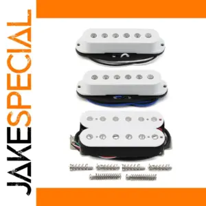 White Aluminum SSH Guitar Pickup Set