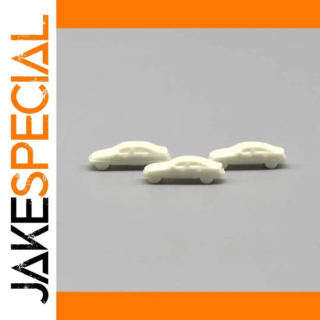 Set of 100 Mini White Cars 1:500 Scale 1 Set of 100 Mini White Cars 1:500 Scale