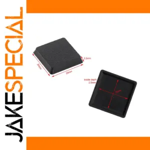 Square 20mm Miniature Bases Set in Black