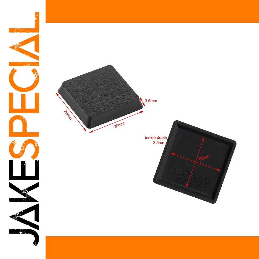 Square 20mm Miniature Bases Set in Black 1 Square 20mm Miniature Bases Set in Black