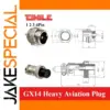 GX14 Heavy Aviation Plug Set 14M, 2-4P, 7.5mm