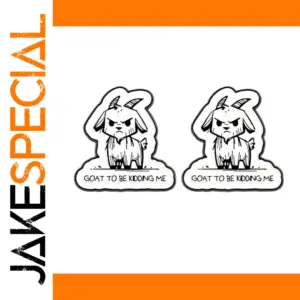 Playful Irritable Goat Brooch in Alloy