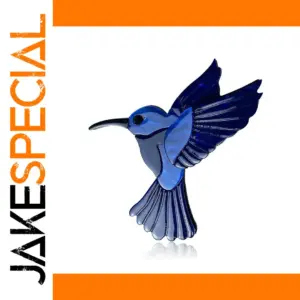 3D Acrylic Hummingbird Pin for Stylish Accents