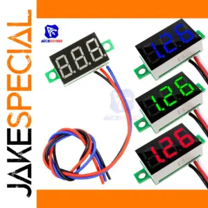 Mini Digital LED Volt Meter 0-30V with Reverse Protection