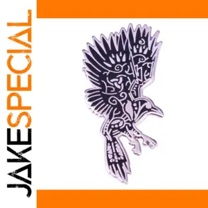 Viking Norse Raven Enamel Pin Accessory