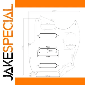 Vibrant Flame-Patterned Jaguar Scratch Plate