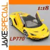Vibrant Yellow Lamborghini LP770 Die-Cast Model