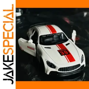 1:24 Alloy Sports Car Model in White or Black